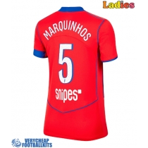 Paris Saint-Germain Marquinhos #5 Replica Third Shirt Ladies 2025-26 Short Sleeve